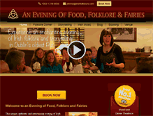 Tablet Screenshot of irishfolktours.com